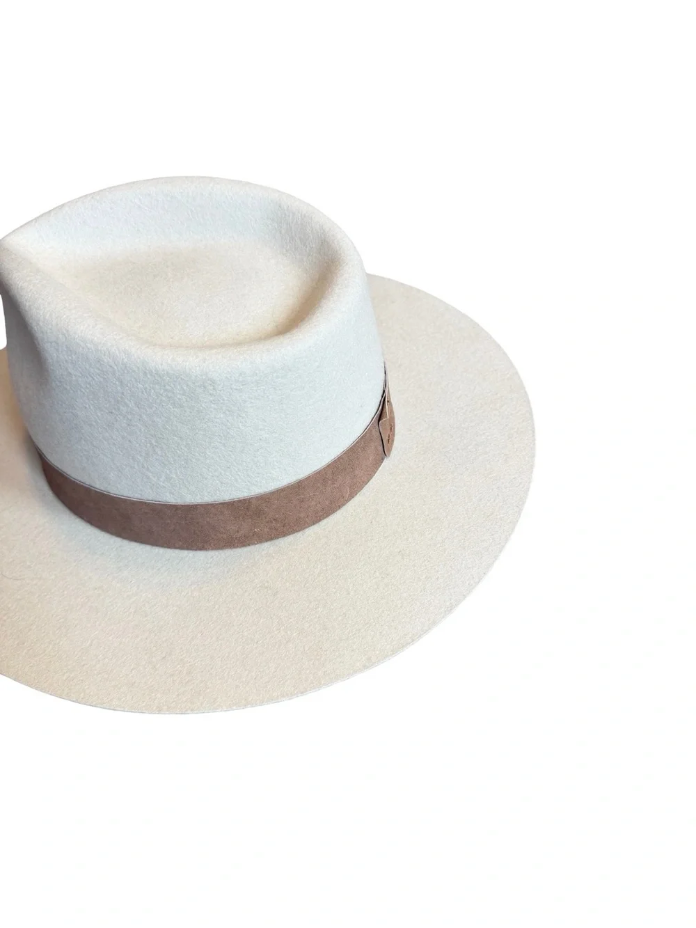 Gigi Pip Miller Fedora Hat Ivory Custom Gold Snake Graphic Luxury Size 61 XL